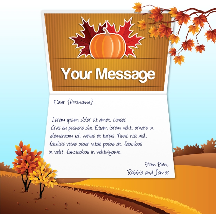 Business thanksgiving card message